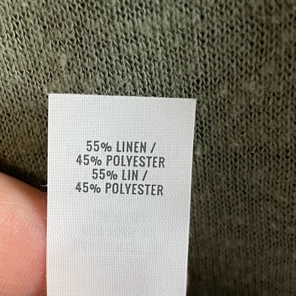 NWOT Aerie Linen Blend Breezy Raglan Boho Lagenlook Oversized Tee. Size Small. - Picture 6 of 7